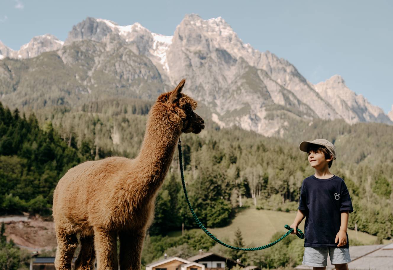 Children farm Leogang Austria Minicharlet