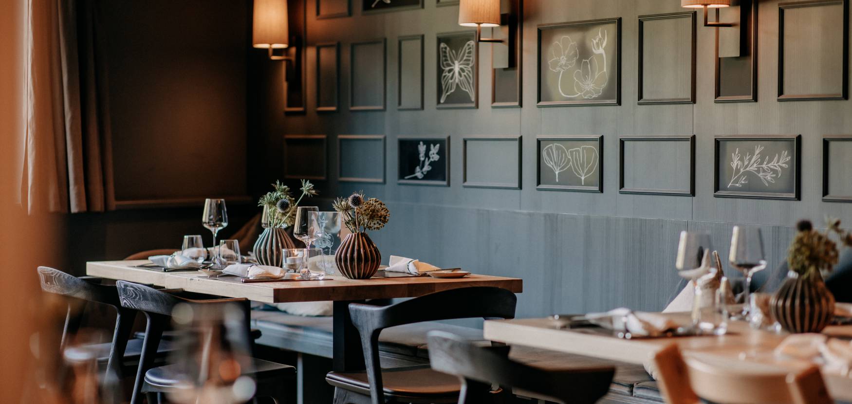 Innenansicht Restaurant im Familienhotel Forsthofgut