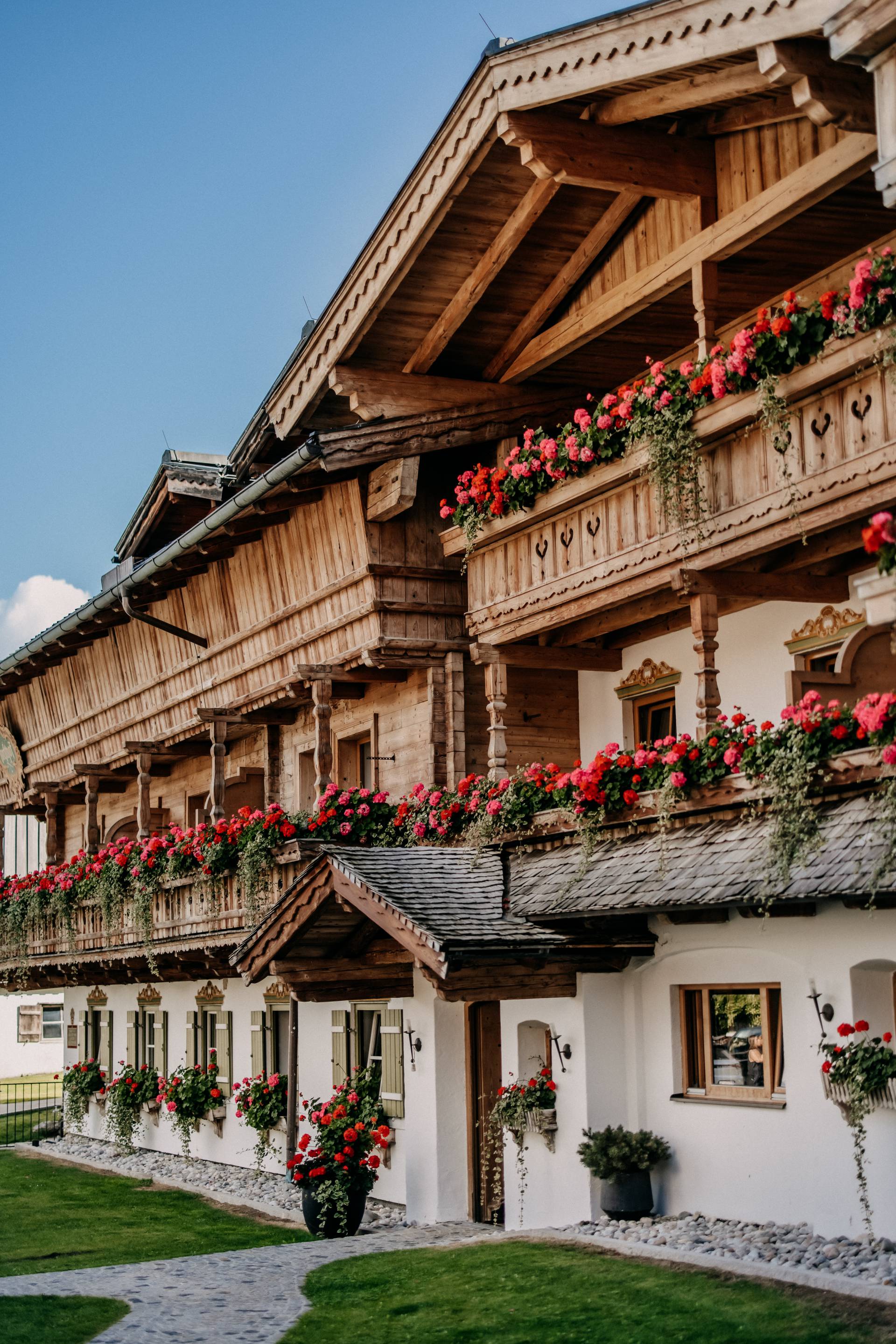 Eingang zum Naturhotel Forsthofgut in Leogang