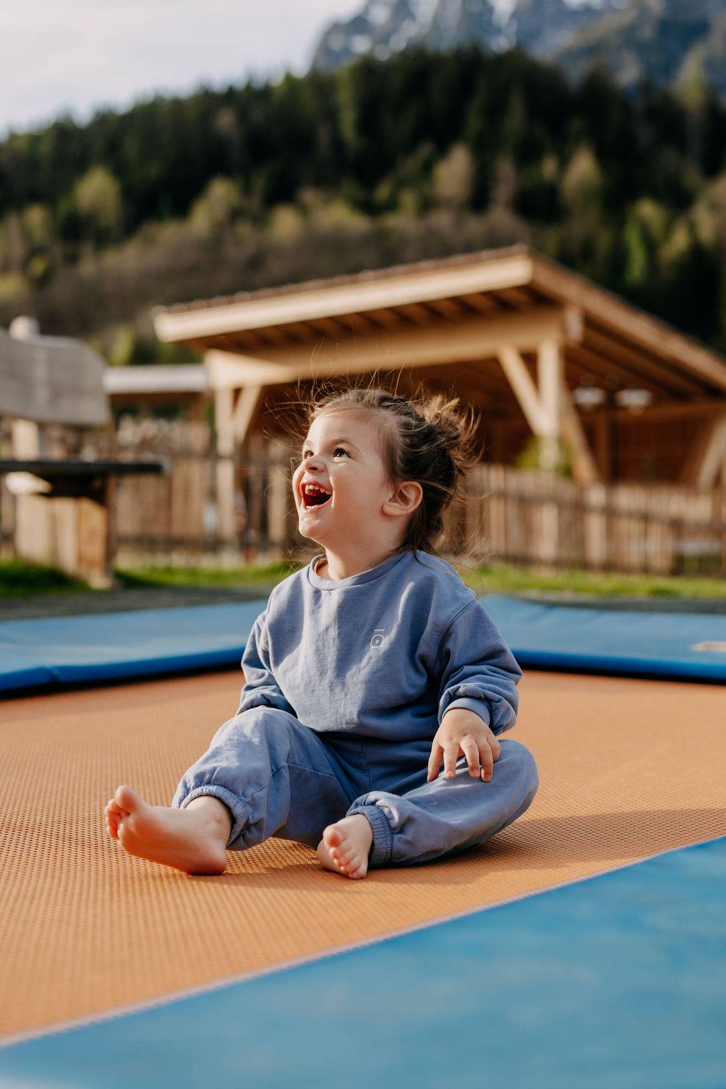 Trampolin family holiday austria Leogang