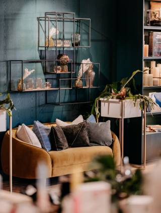 Innenansicht Boutique Lieblingsdinge im Naturhotel Forsthofgut