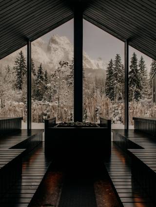 90° Finnische Seesauna