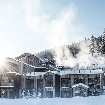 Exterior view with snow