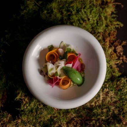dish at the fine dining restaurant silva