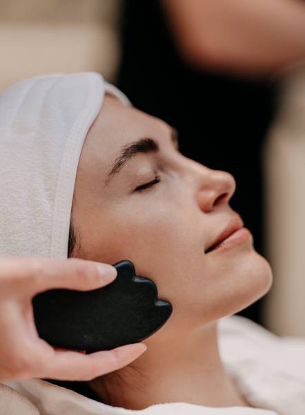 Facial treatment in the waldSPA of the Naturhotel Forsthofgut