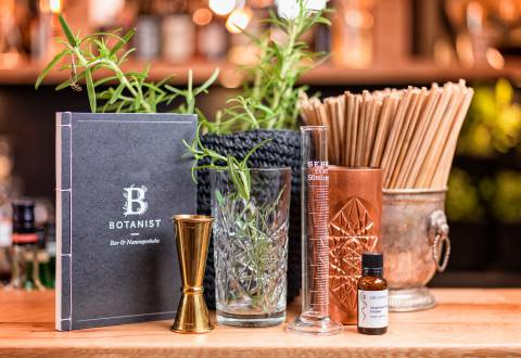 Botanist Getränkekarte Cocktailbar Leogang Österreich