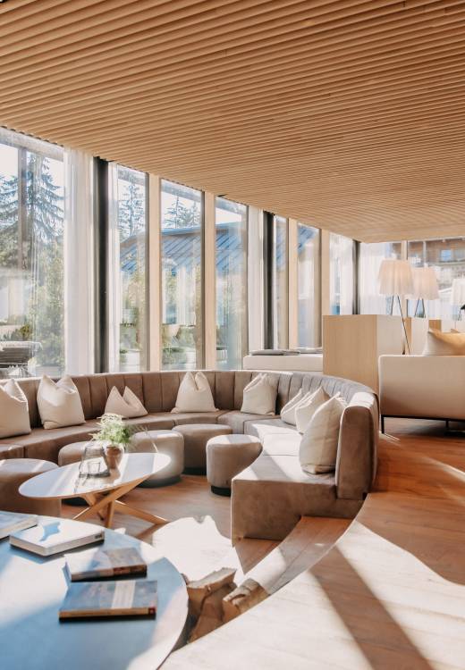 Erholen und Entspannen - Ruheraum im waldSPA des Naturhotel Forsthofgut