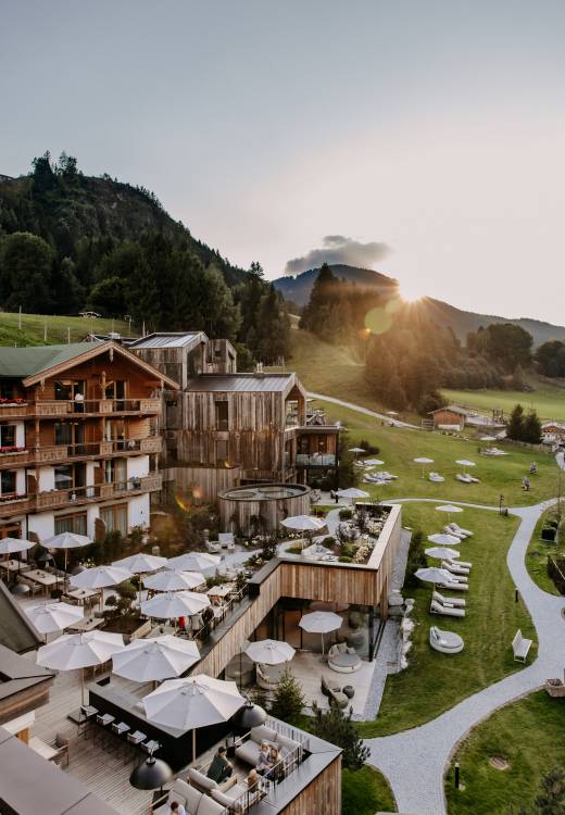 Panoramablick über das Forsthofgut