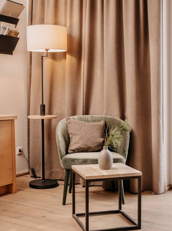 Inneneinrichtung im Naturhotel Forsthofgut