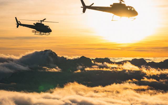Helicopter sightseeing flight summer - Naturhotel Forsthofgut
