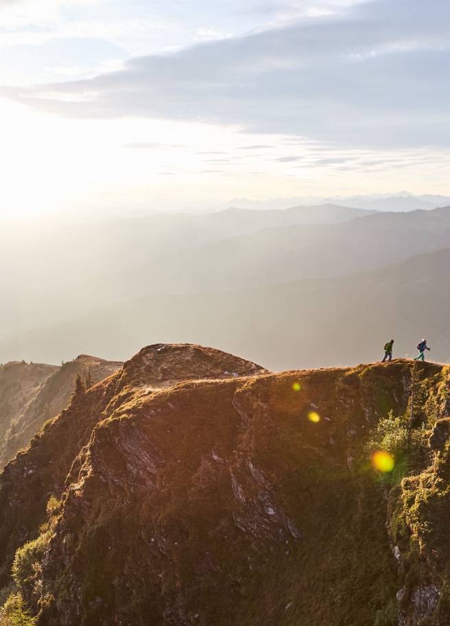 Hiking summer active holiday austria Leogang