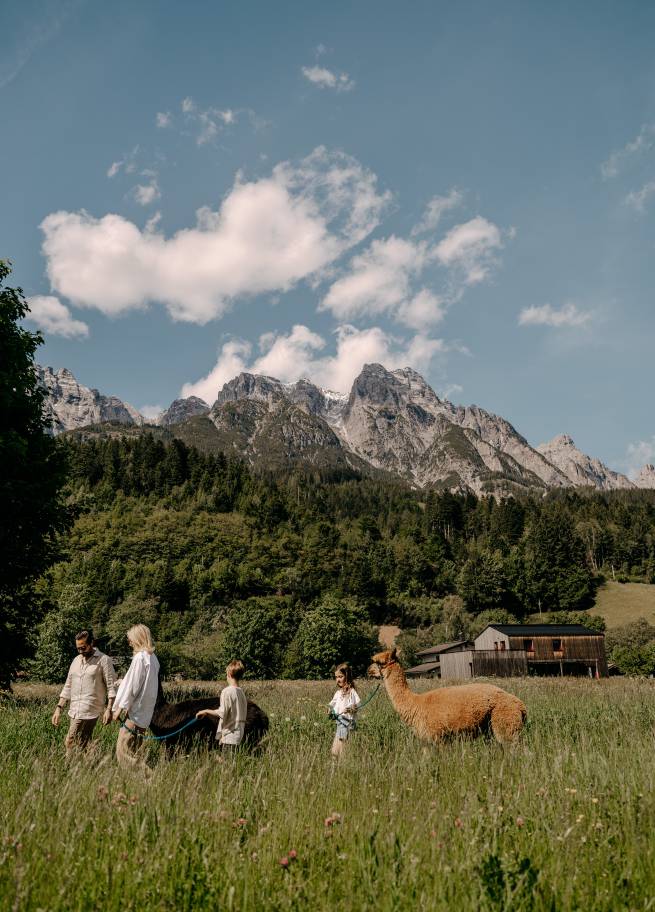 miniGUT children's farm familiy vacation austria Leogang