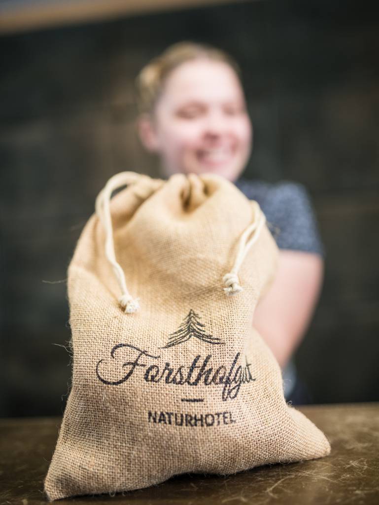 Kartoffelsack des Naturhotel Forsthofgut
