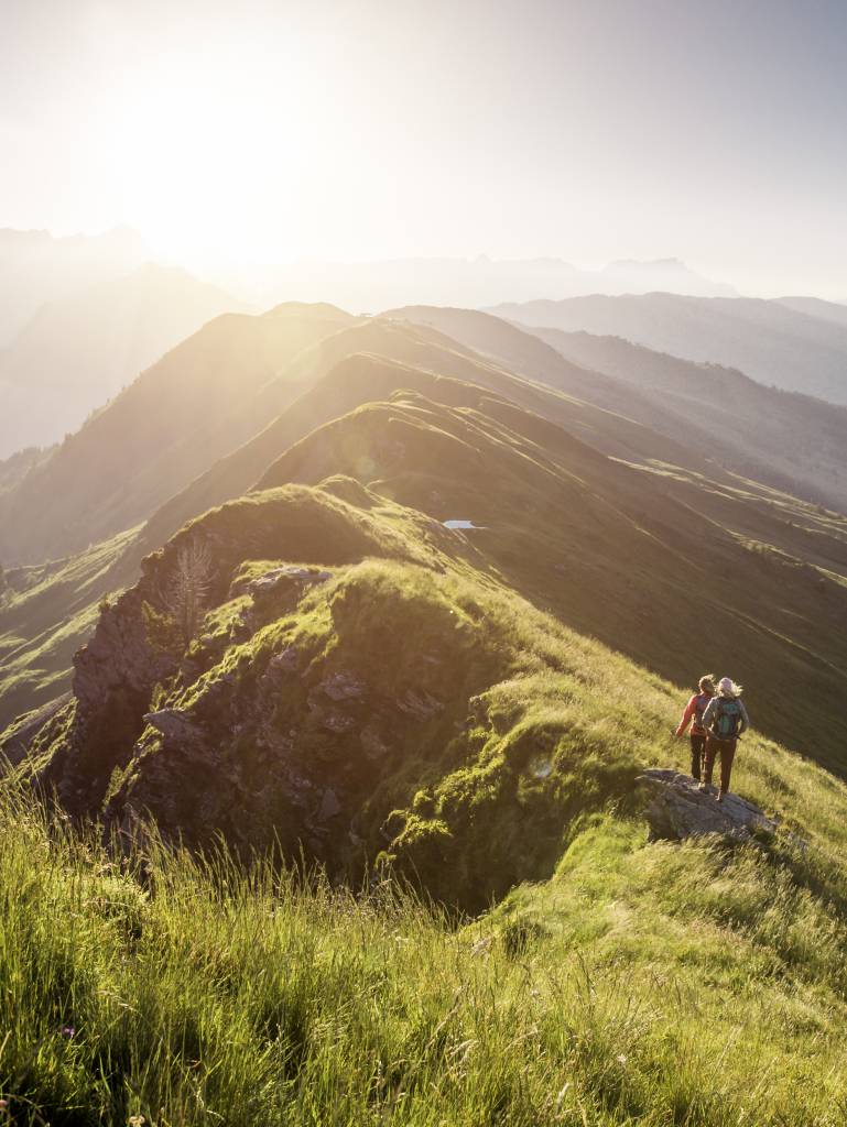 Summer in the mountains - sunset in Leogang