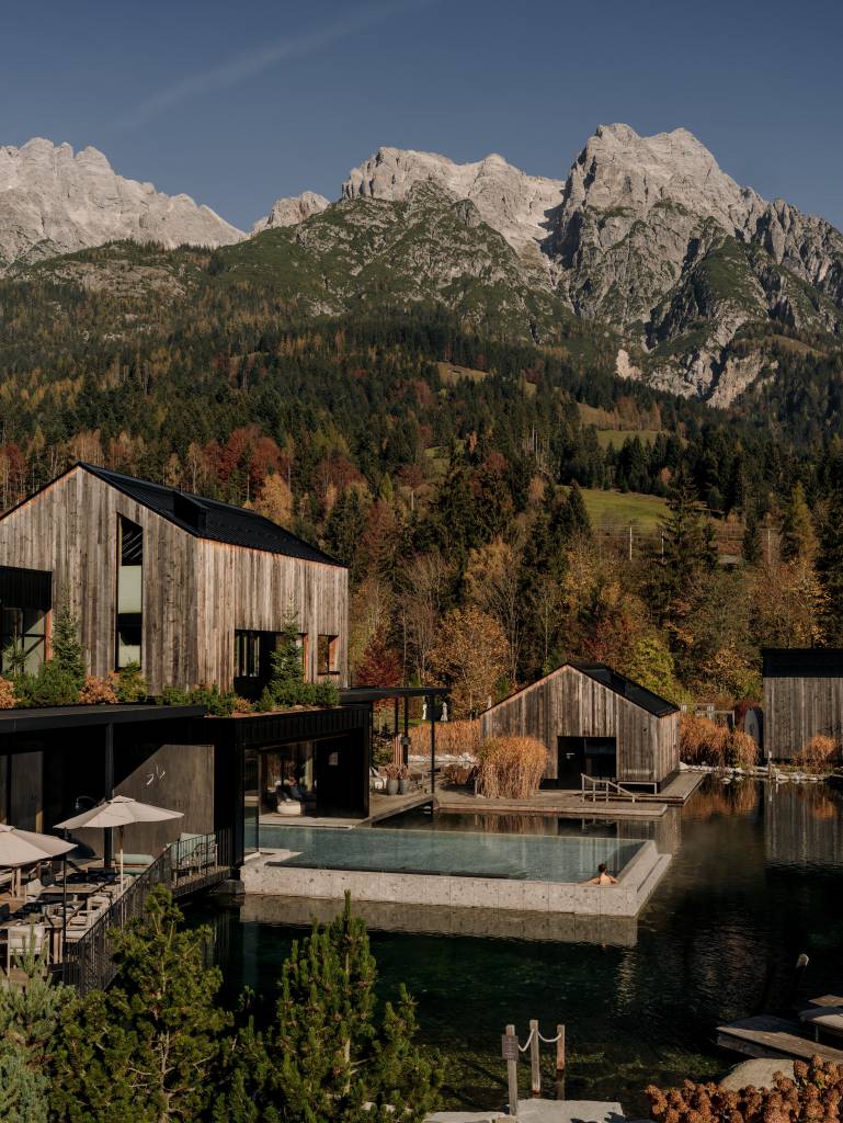 Enjoy wellness and sun - outdoor pool at the spa hotel Forsthofgut in Austria 