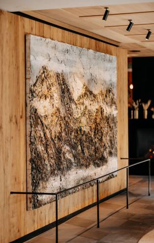 Work of Art "Alkahest" by Anselm Kiefer at the Naturhotel Forsthofgut