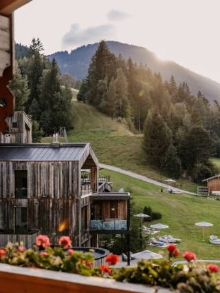Sunrise in the Leogang mountains