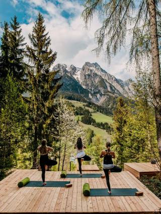 Yoga experience on the yoga platforms