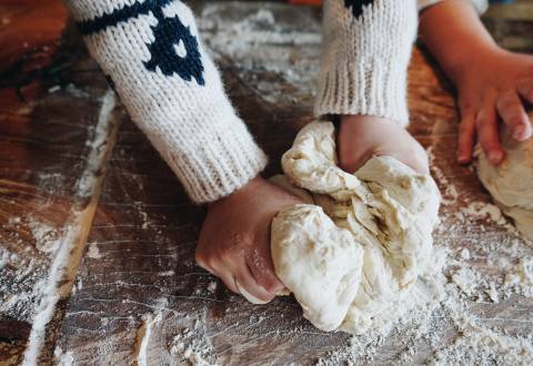 1:00 pm baking homemade bread - Naturhotel Forsthofgut