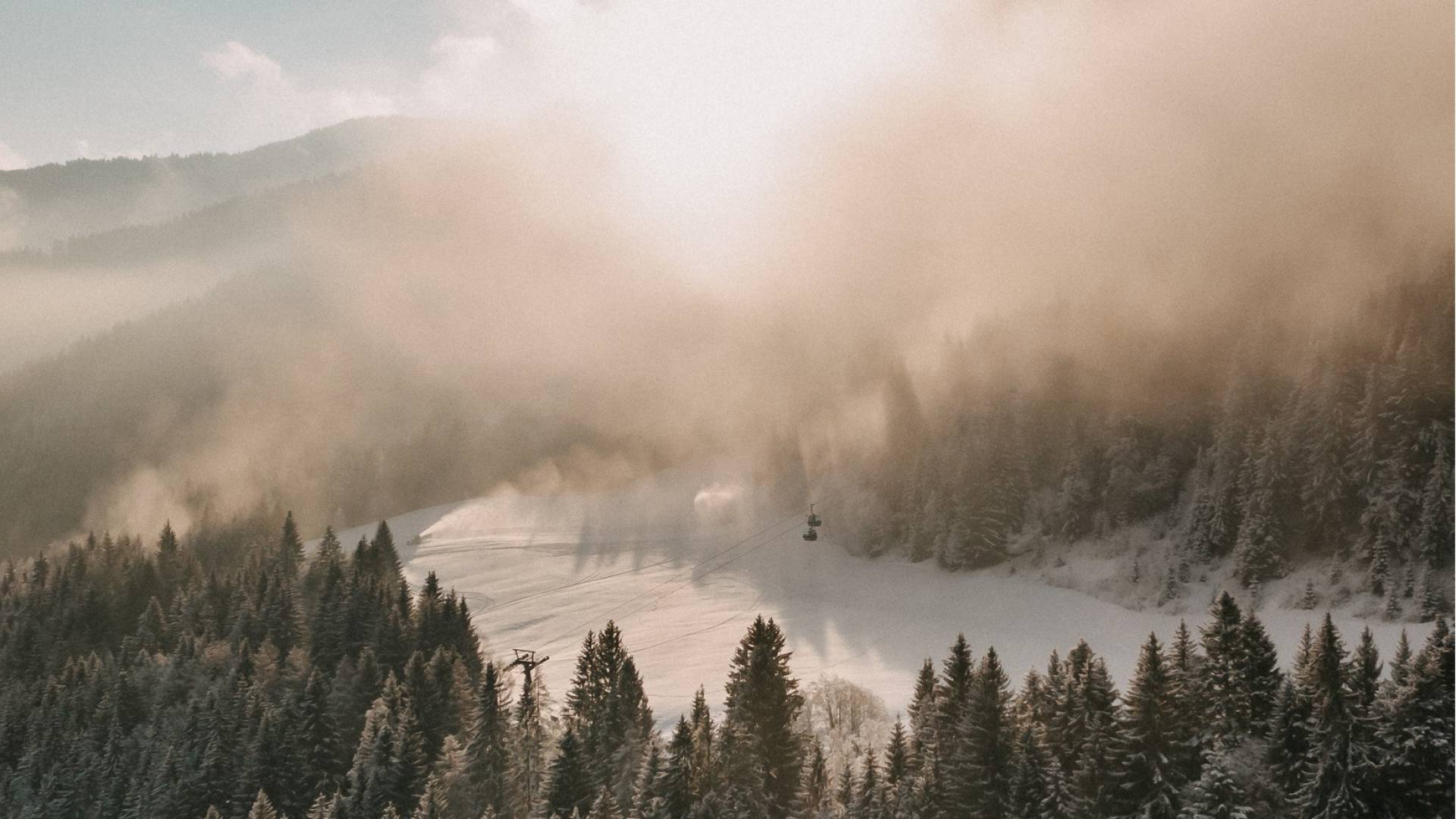 Schnee Winterurlaub Österreich Leogang
